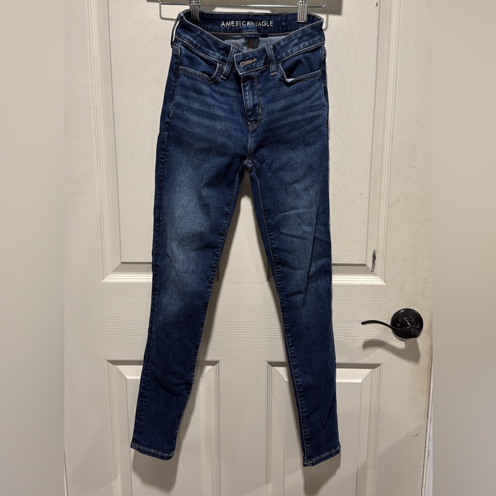 American Eagle Outfitters Dark Blue Skinny Jeans